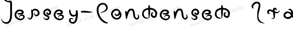 Jersey-Condensed Italic字体转换